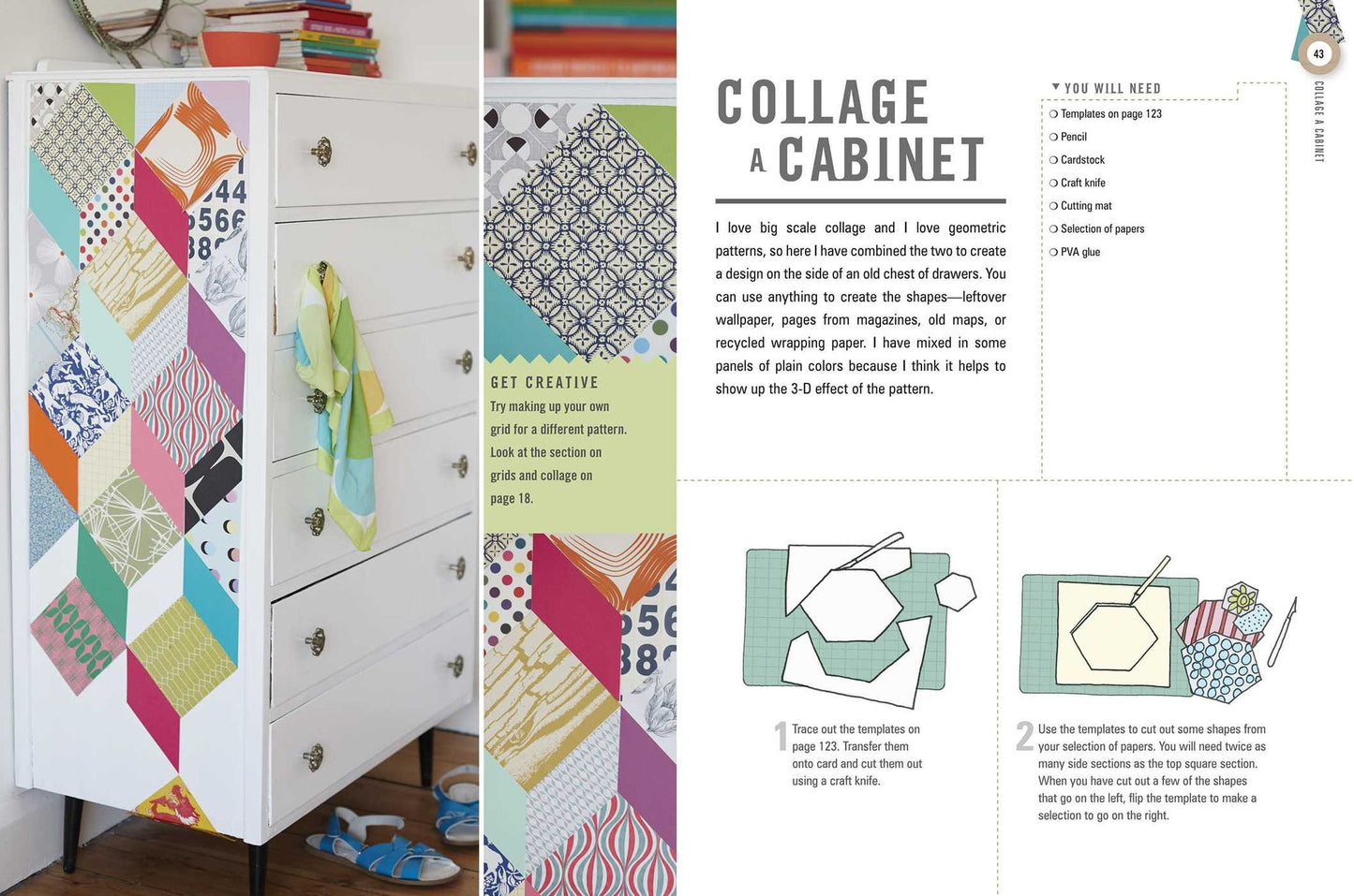 Creative Collage: 30 projects to transform your collages into wall art, personalized stationery, home accessories, and more
