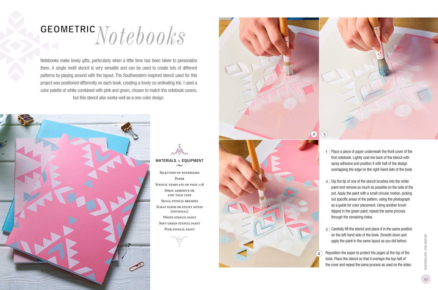 Modern Stencils: 35 colorful projects for furniture, textiles, floors, walls, and more
