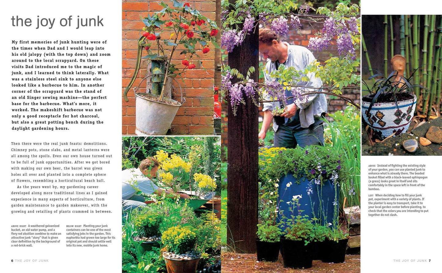 Gardening with Junk: Simple and innovative planting ideas using recycled pots and containers