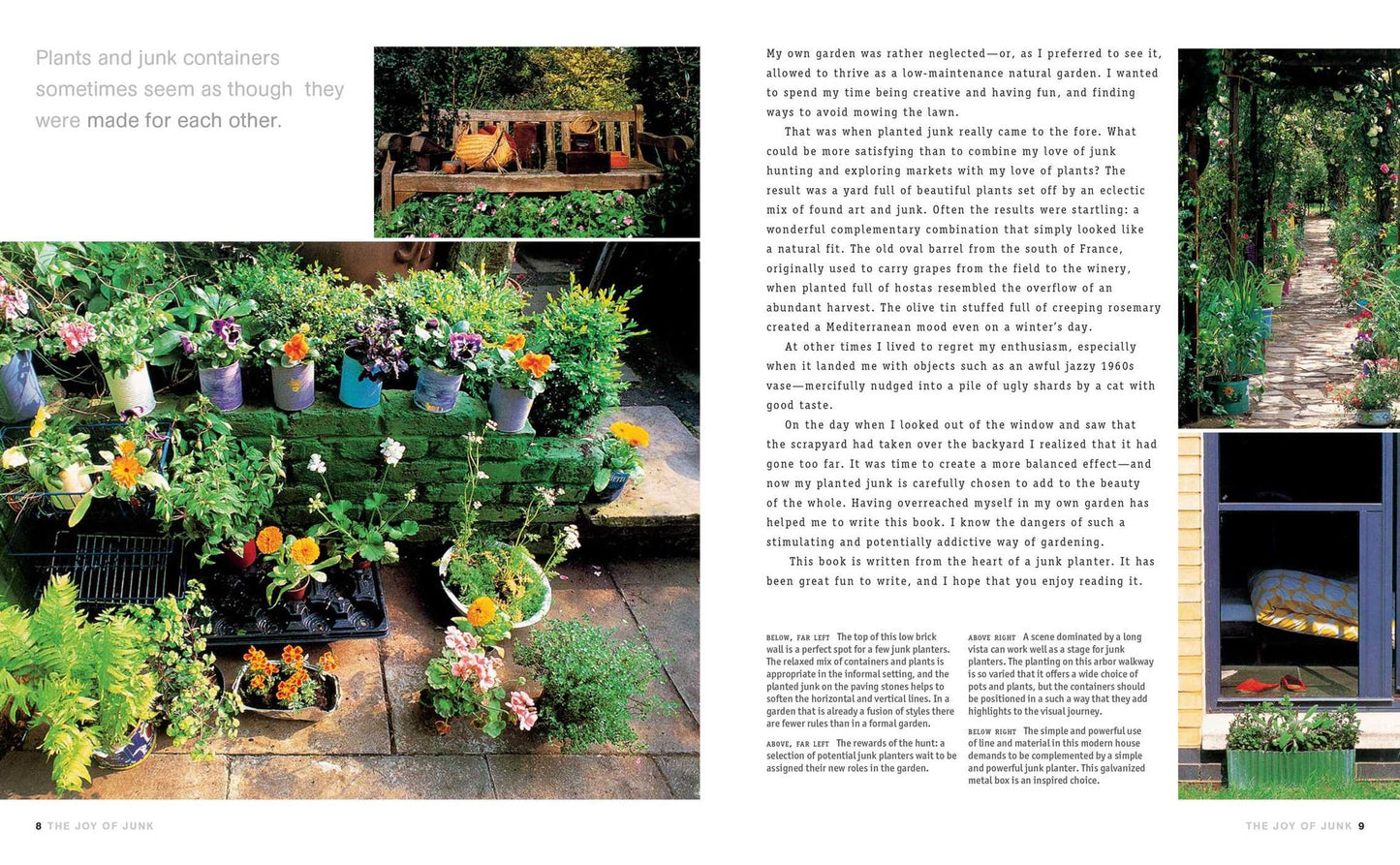 Gardening with Junk: Simple and innovative planting ideas using recycled pots and containers