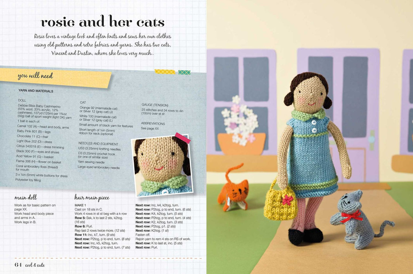 Knit Your Own Dolls: 35 patterns for dolls and their outfits, accessories, and pets