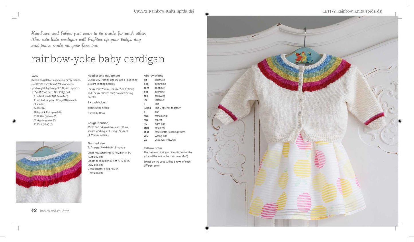 Rainbow Knits: 20 colorful knitting patterns in stripes, ombre shades, and variegated yarns
