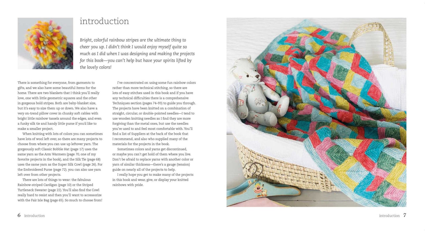 Rainbow Knits: 20 colorful knitting patterns in stripes, ombre shades, and variegated yarns