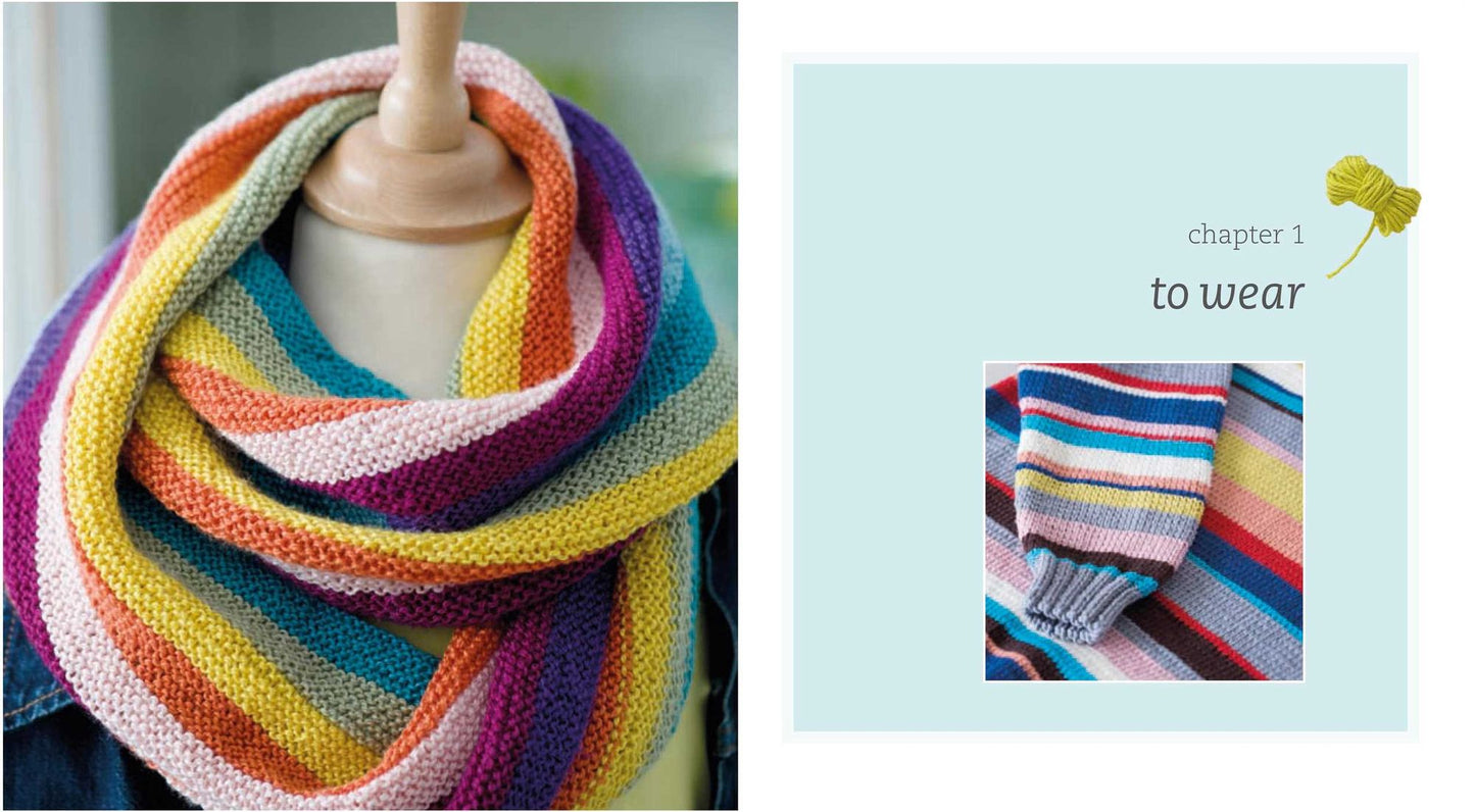 Rainbow Knits: 20 colorful knitting patterns in stripes, ombre shades, and variegated yarns