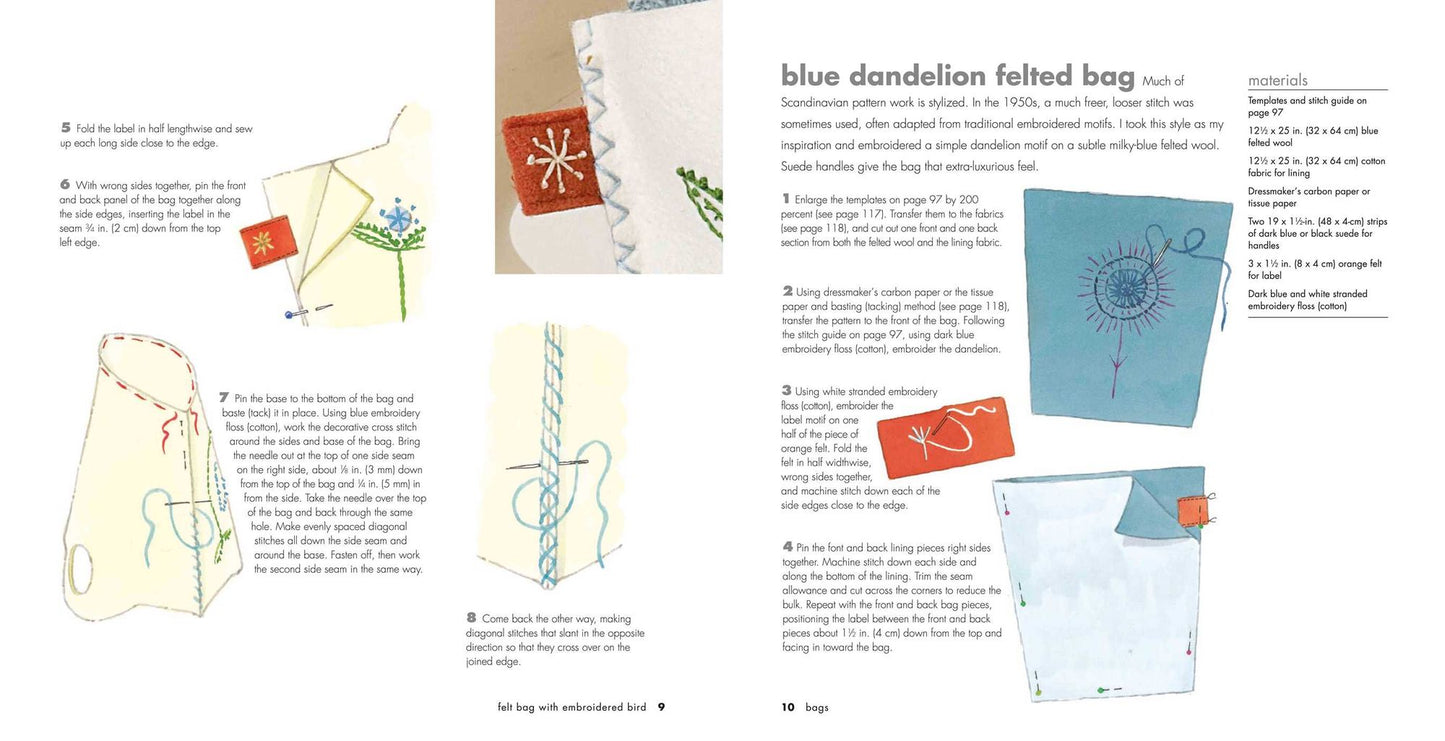 Scandinavian Needlecraft: 35 step-by-step hand-sewing projects