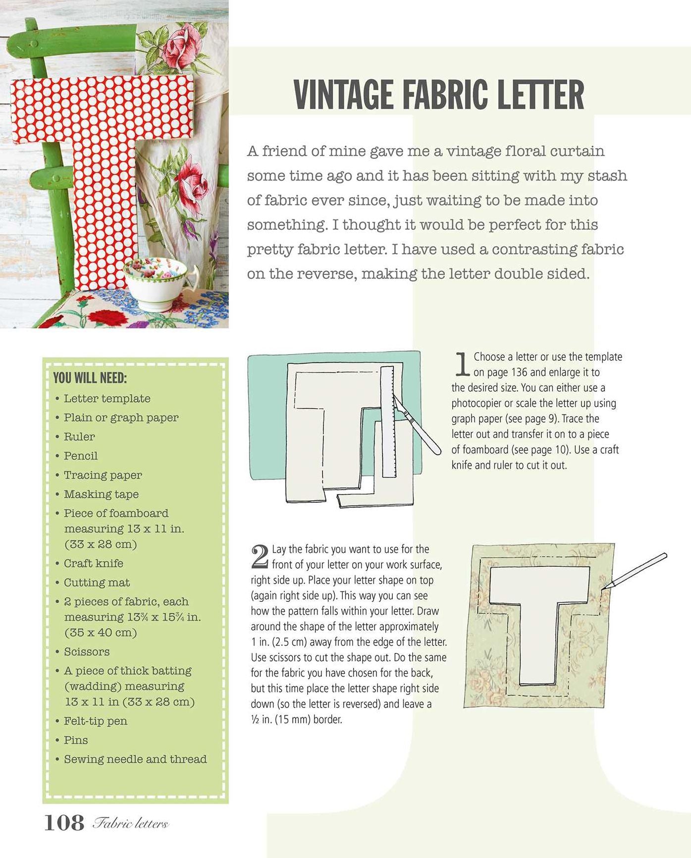 Letter Crafts: 35 creative projects for stylish home decorations