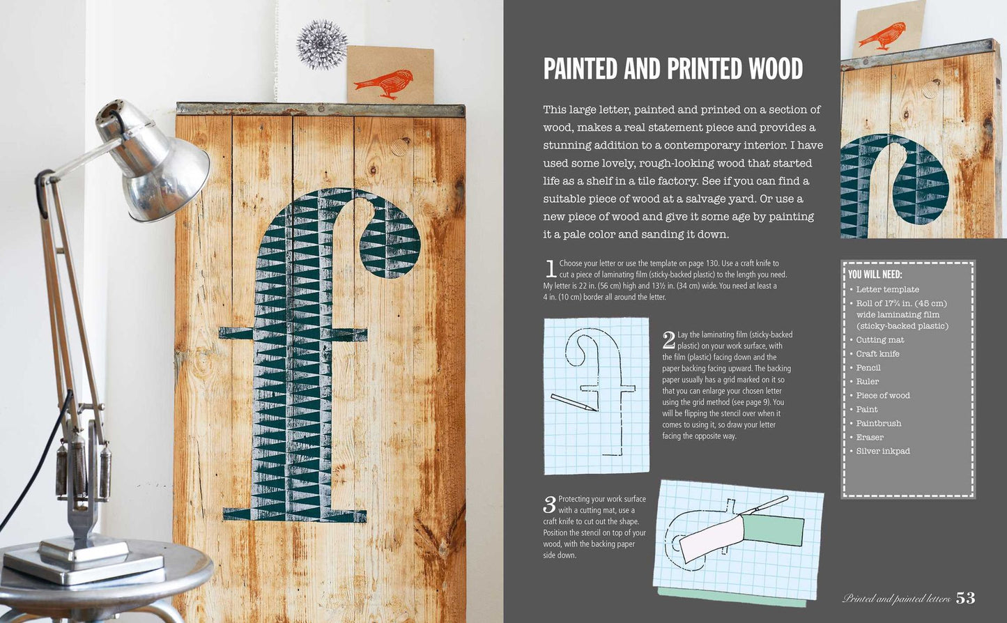 Letter Crafts: 35 creative projects for stylish home decorations