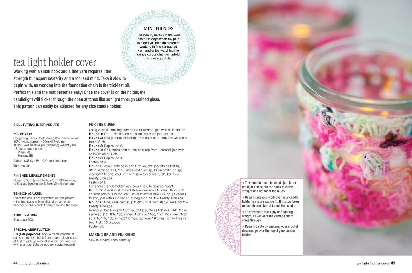 Mindful Crochet: 35 Creative and Colorful Projects to Help You Be in the Moment, Relieve Stress, and Manage Pain