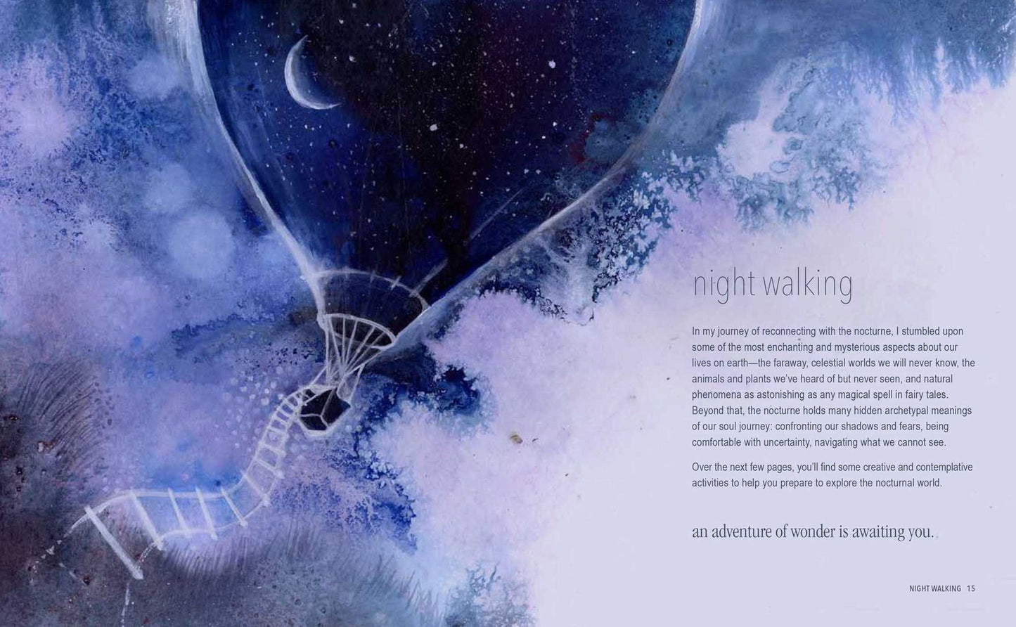 A Magical Night Journey Under the Moon and Stars: Finding wonder and serenity