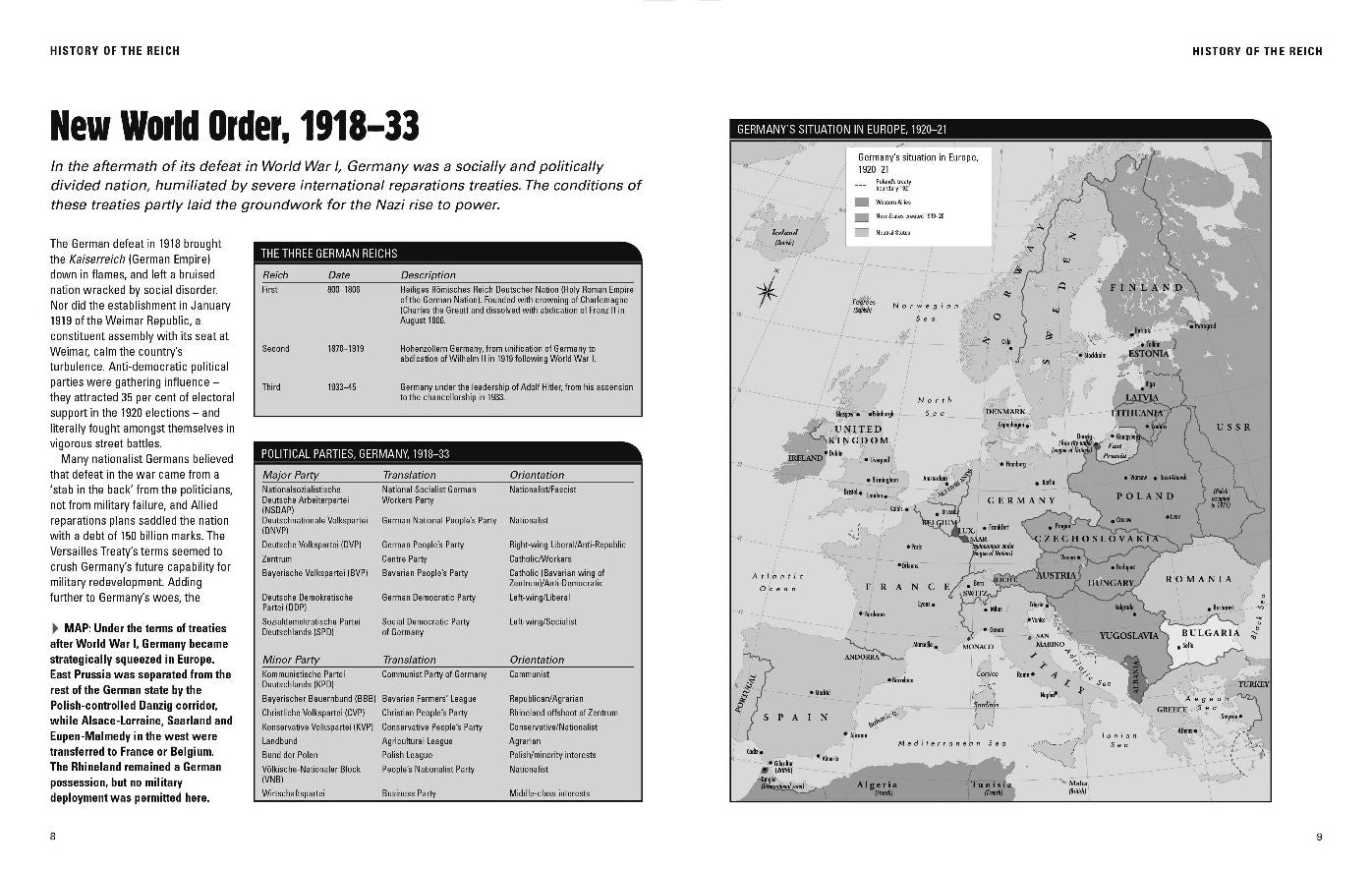 The Third Reich: Facts, Figures and Data for Hitler's Nazi Regime, 1933-45