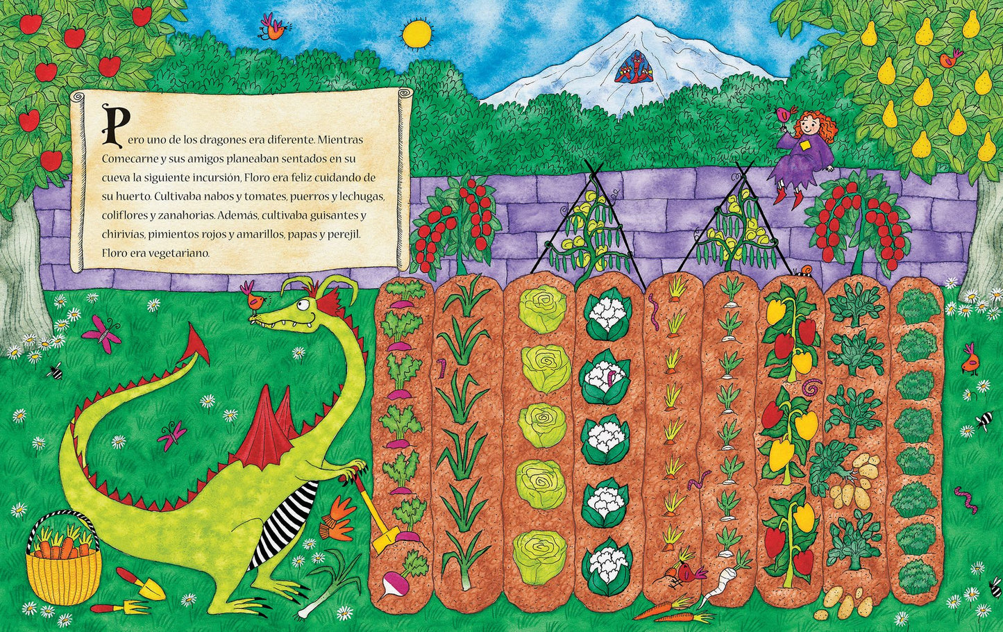 Floro, el Dragon Vegetariano
