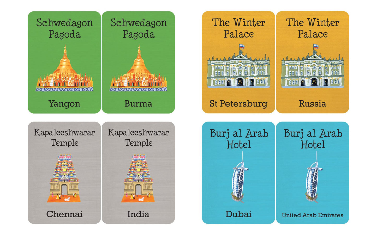 Cities of the World Memory Game