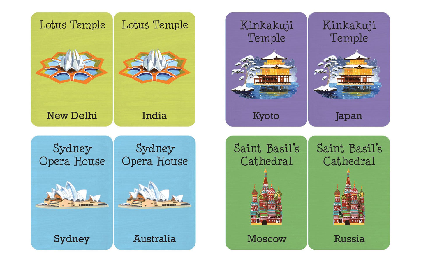 Cities of the World Memory Game