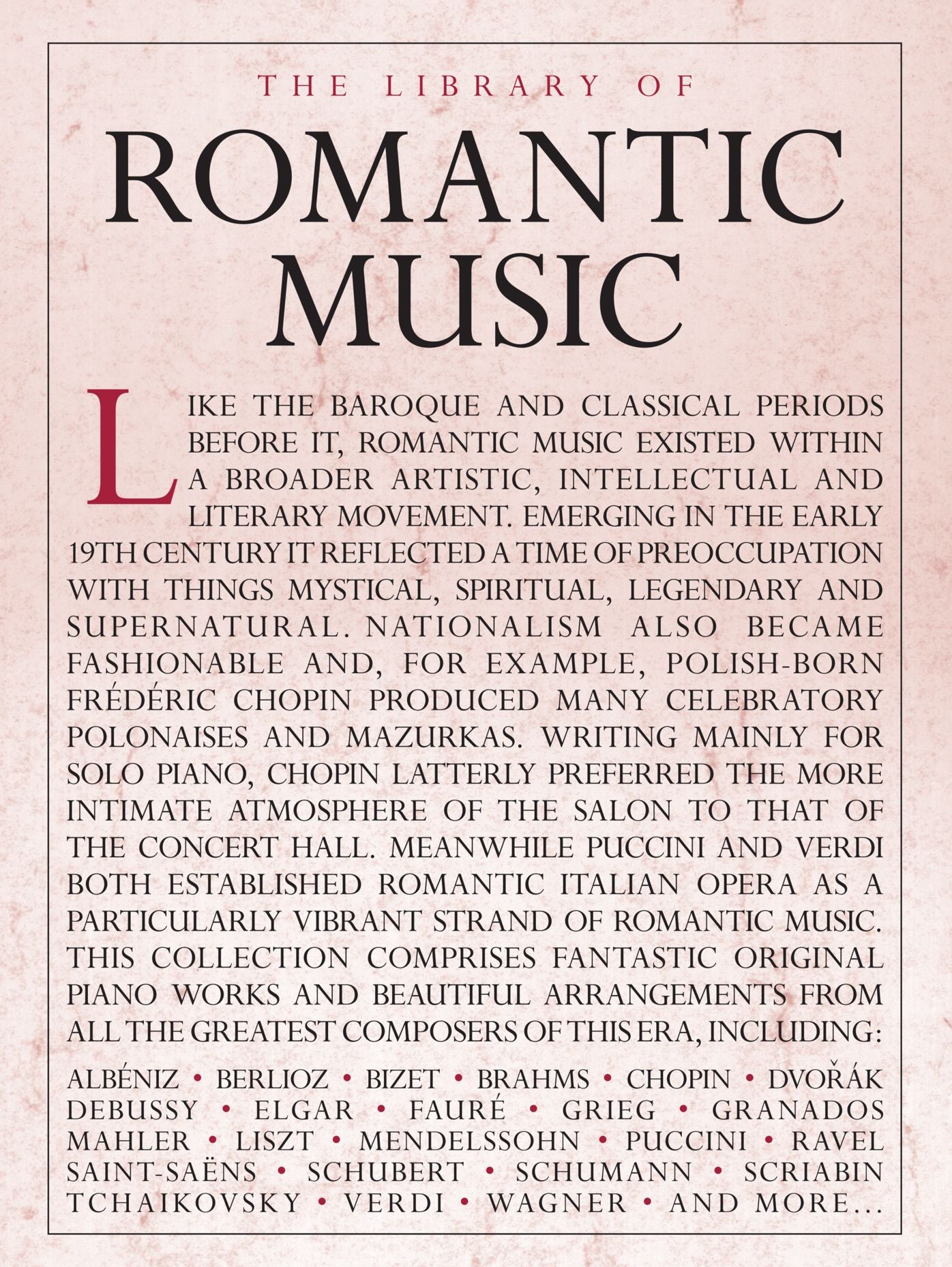 The Library Of Romantic Music