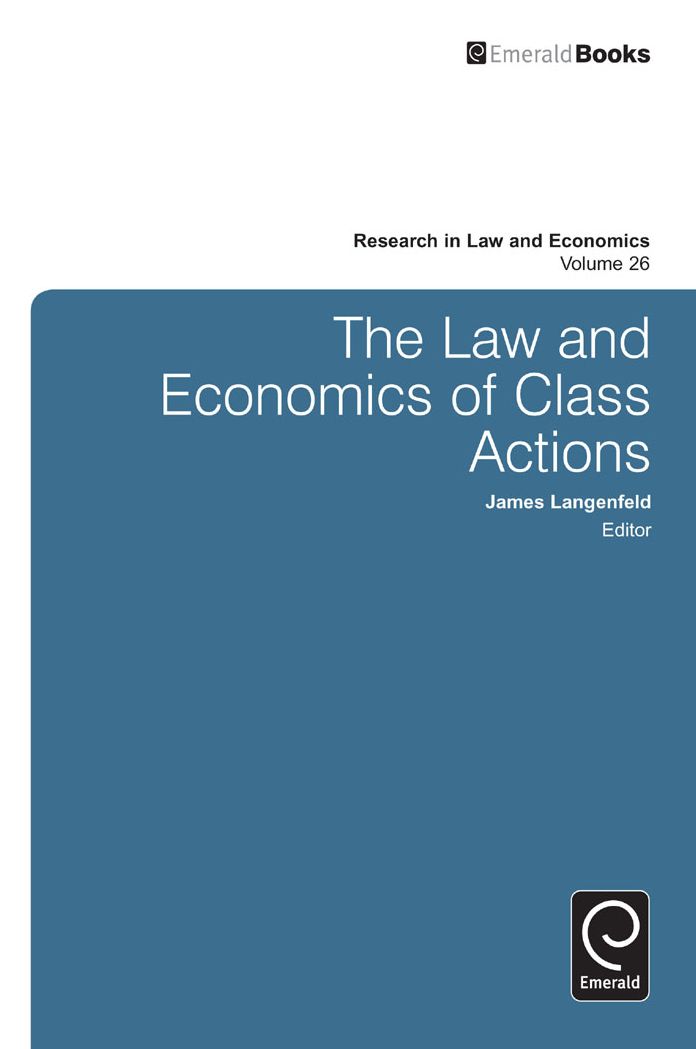 The Law and Economics of Class Actions, Volume 26