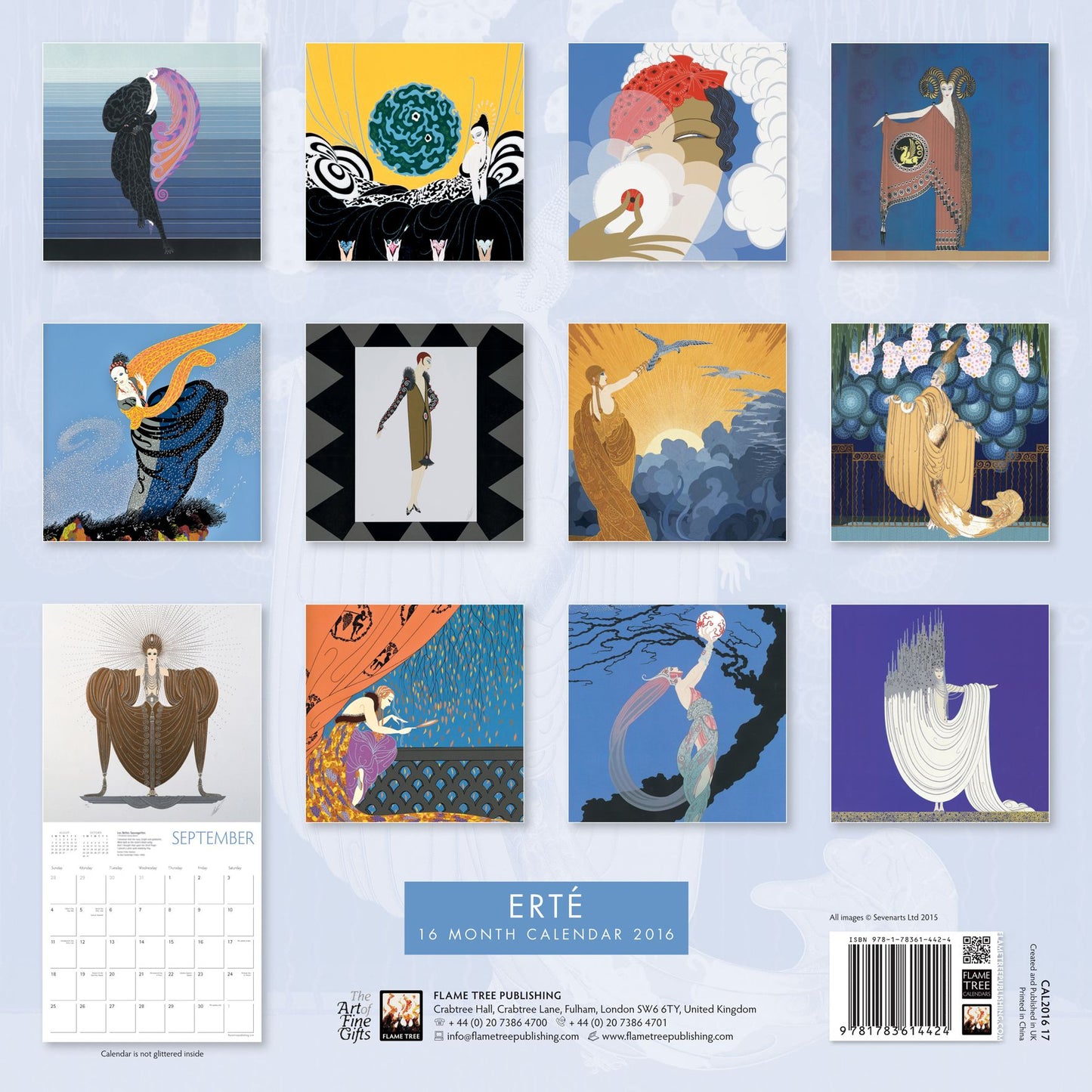 2016 Erte Wall Calendar