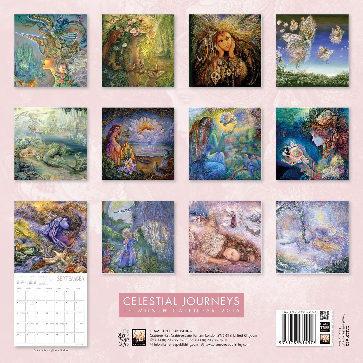 2016 Celestial Journeys by Josephine Wall Calendar