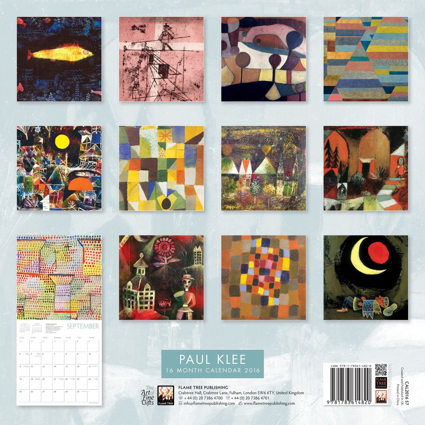 2016 Paul Klee Wall Calendar