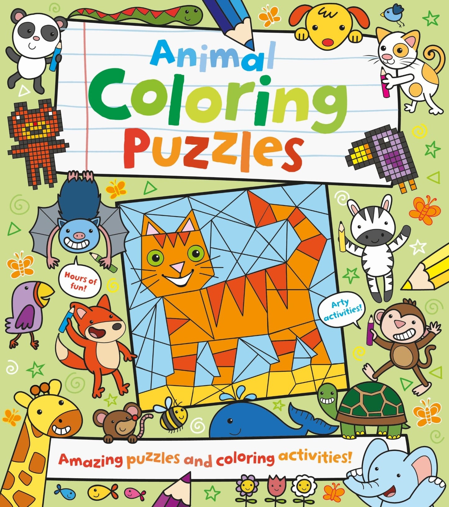 Animal Coloring Puzzles: Amazing Puzzles and Coloring Activities!