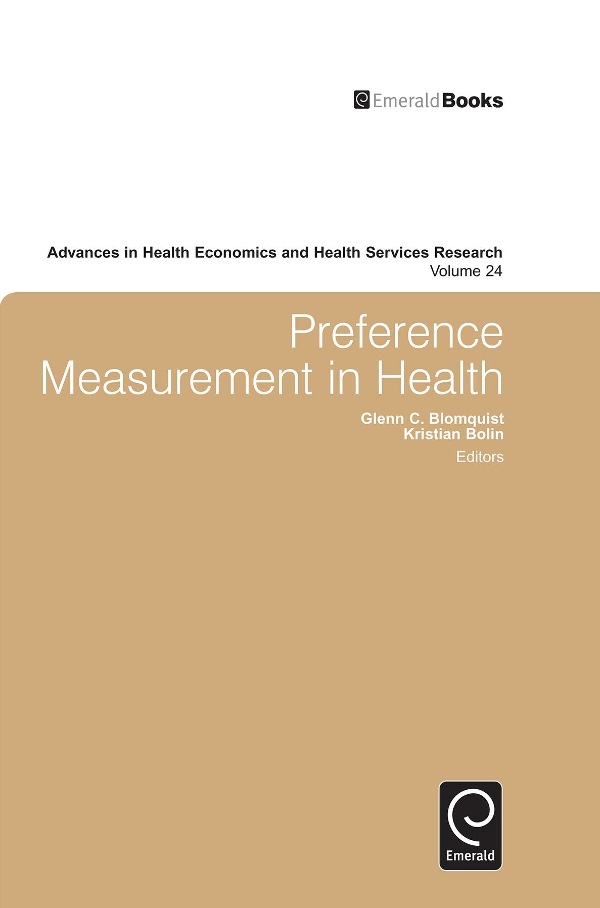 Preference Measurement in Health