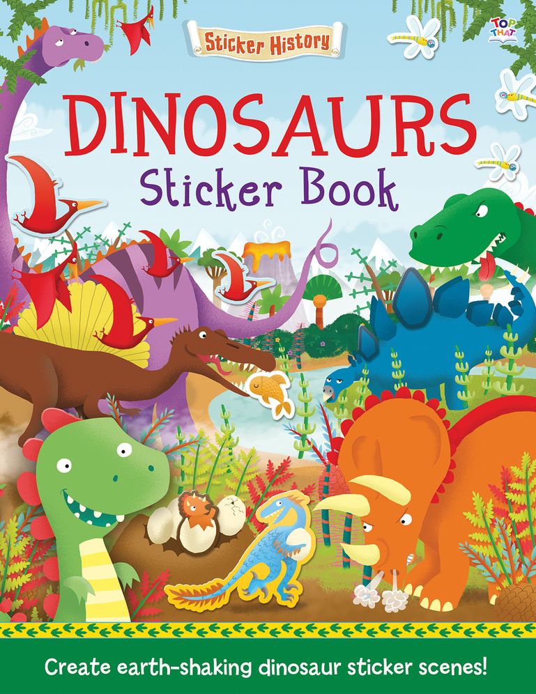 Dinosaurs Sticker Book: Create earth-shaking dinosaur sticker scenes!