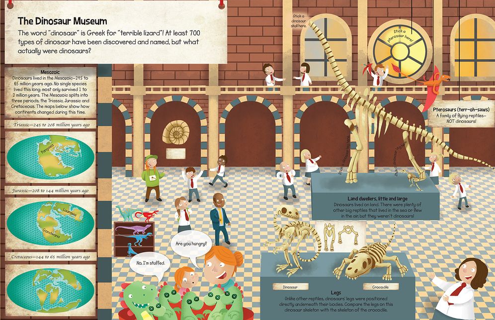 Dinosaurs Sticker Book: Create earth-shaking dinosaur sticker scenes!