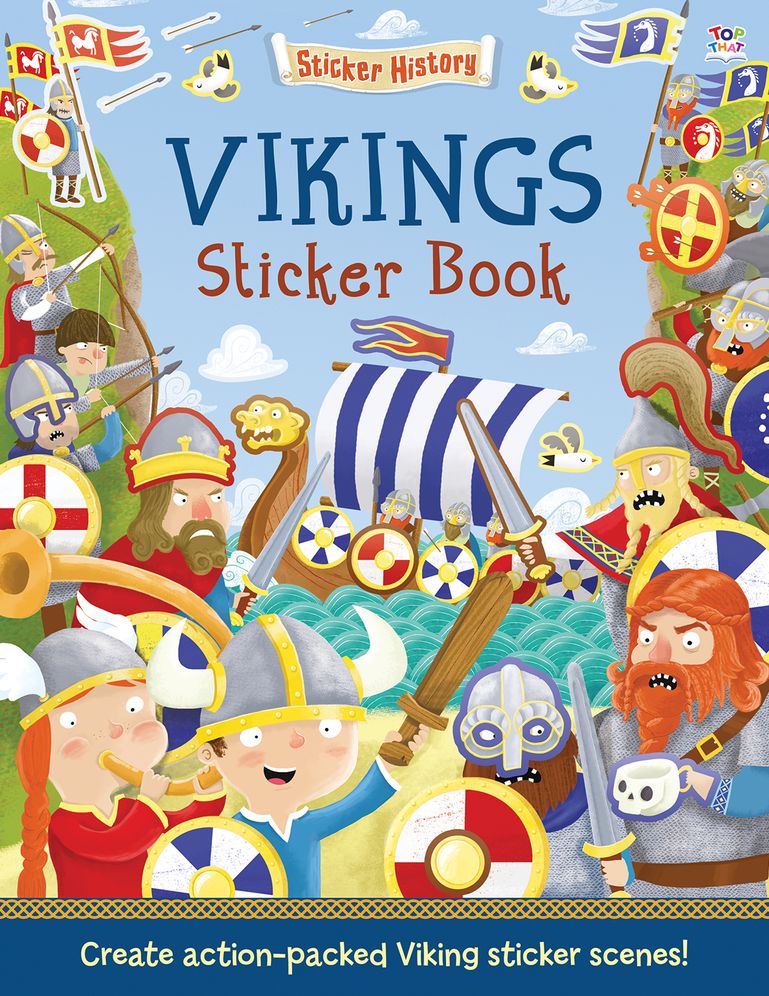 Vikings Sticker Book: Create action-packed Viking sticker scenes!