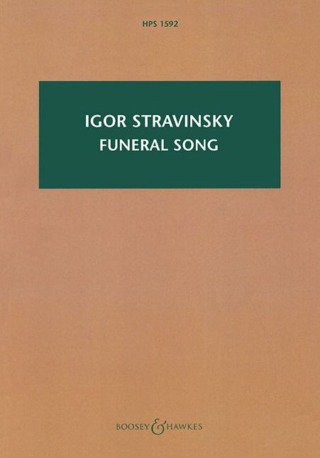 Funeral Song, Op. 5: Study Score