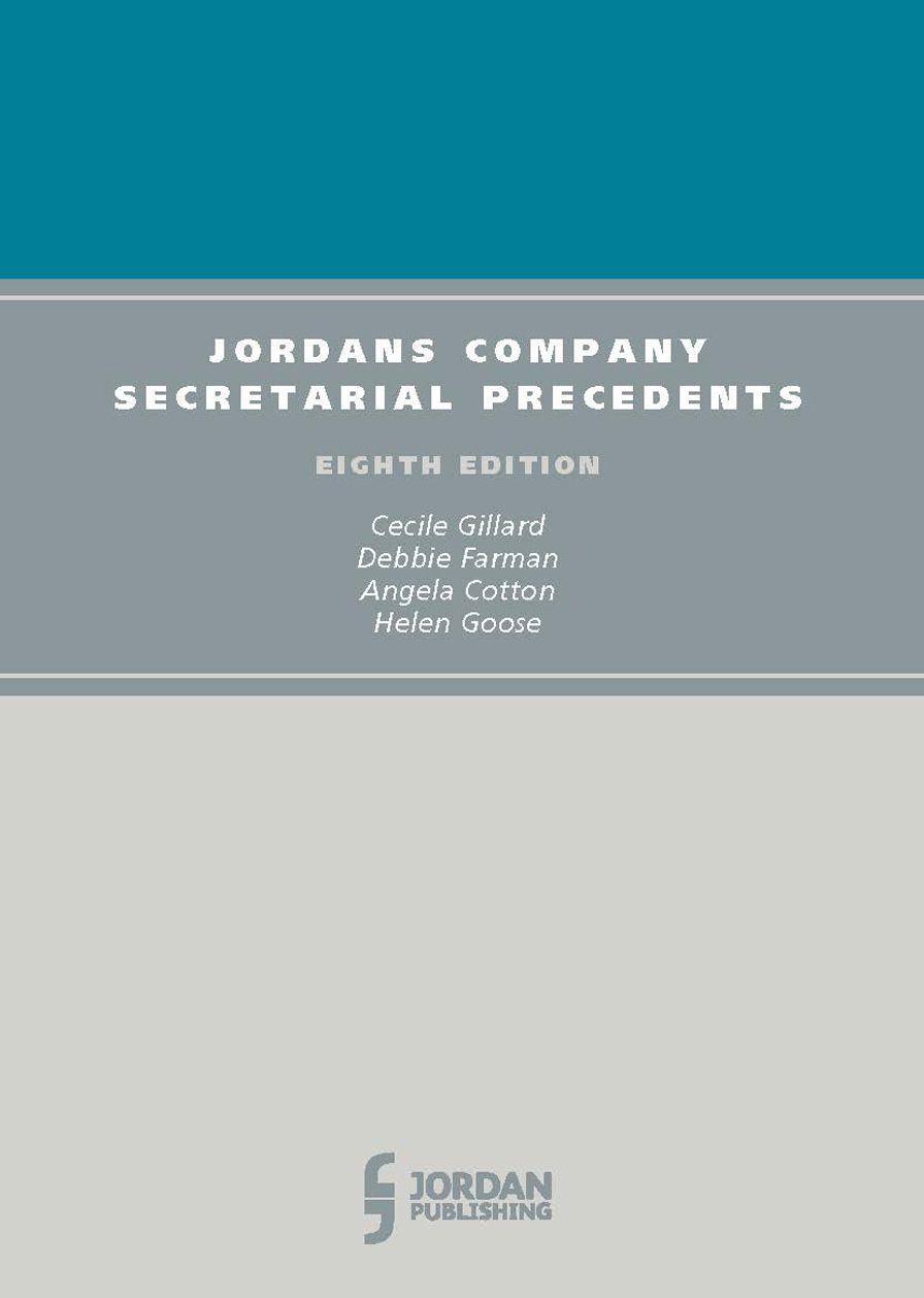 Jordans Company Secretarial Precedents