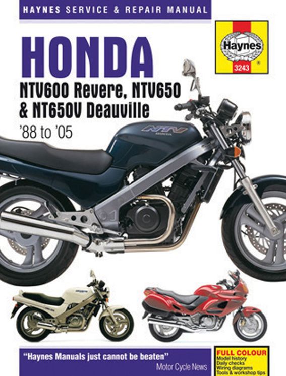 Honda NTV600 Revere, NTV650 & NTV650V Deauville '88 to '05