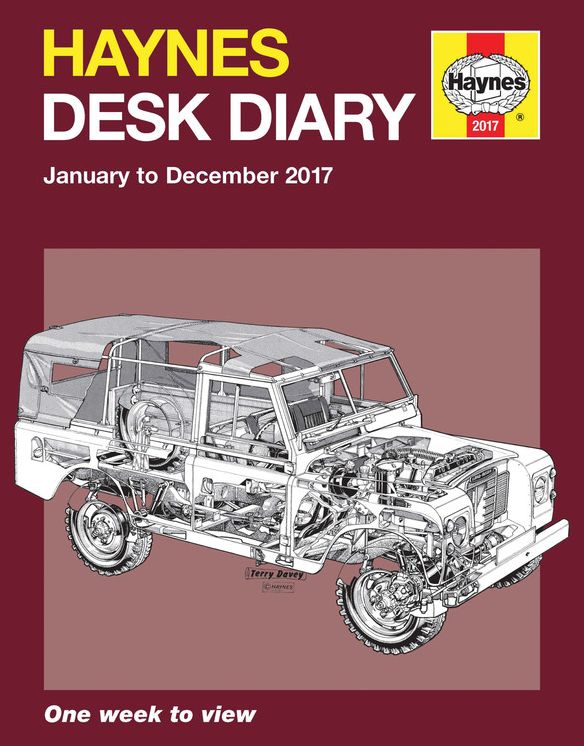 Haynes Desk Diary January to December 2017: One week to view