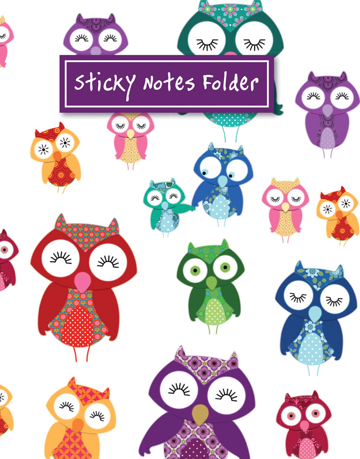 Sticky Notes Folder: Owls