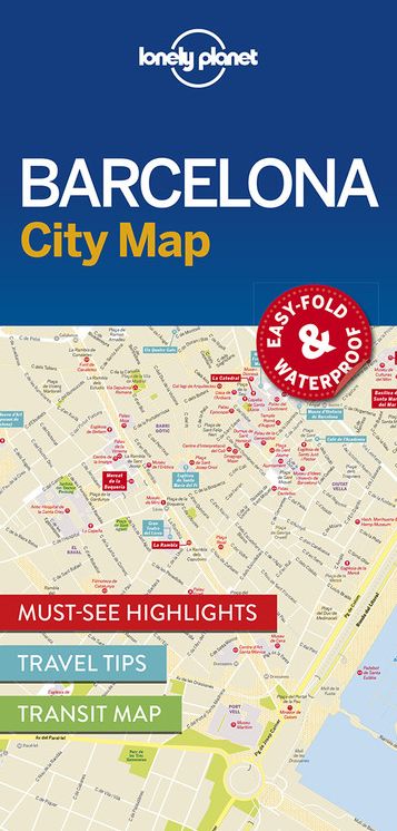 Lonely Planet Barcelona City Map 1