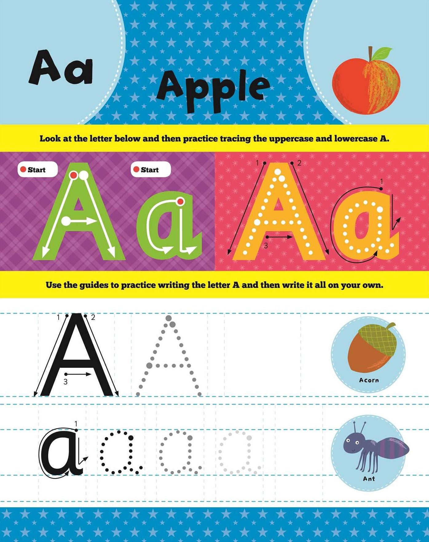 First Learning ABC Wipe Clean Easel w/ Pen: With flip-over pages and stand