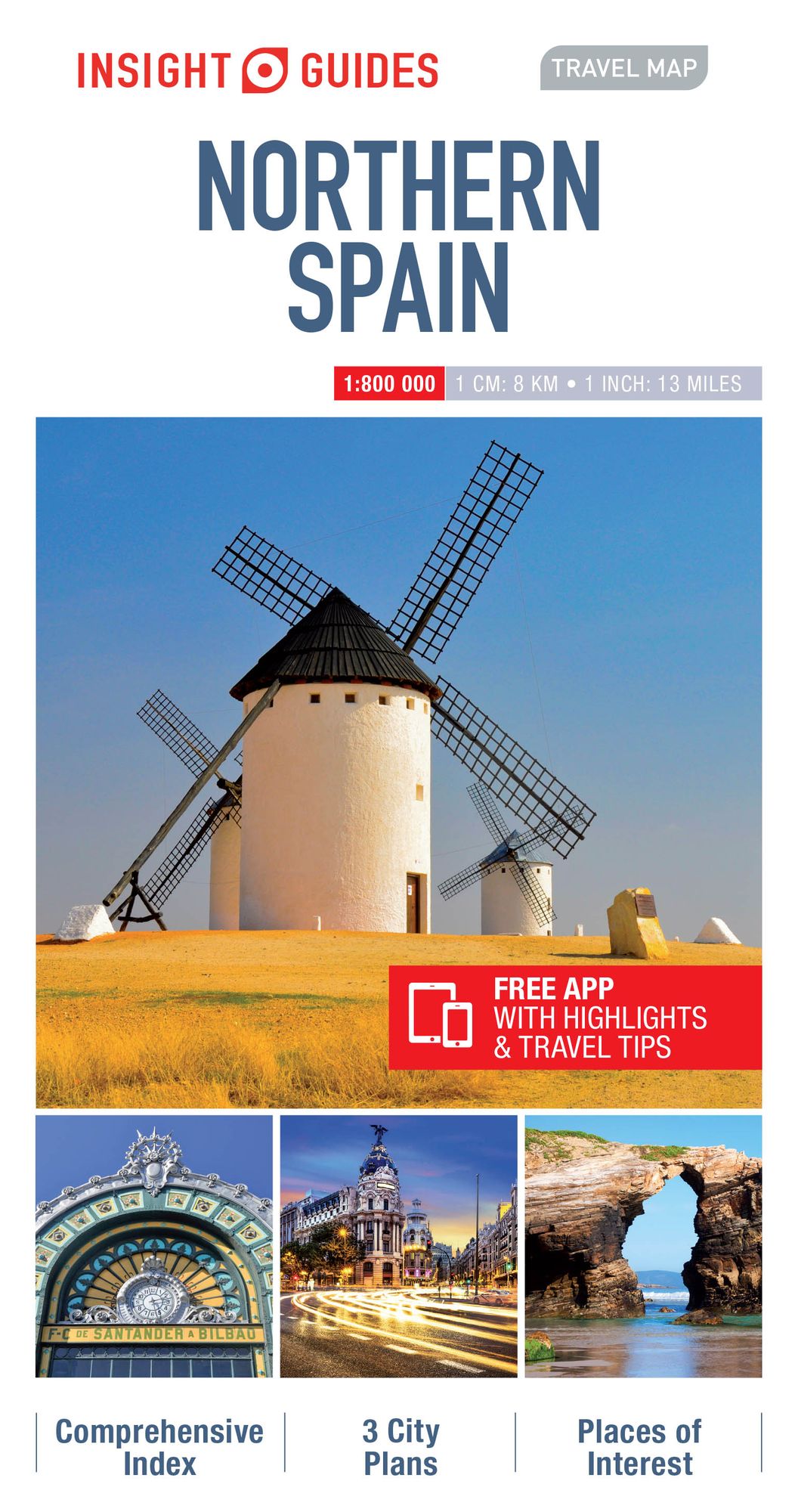 Insight Guides Travel Map Northern Spain