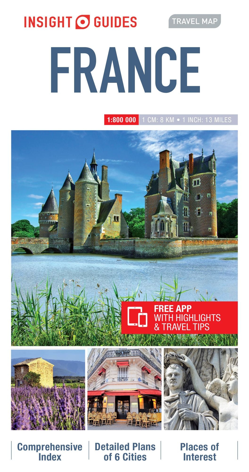 Insight Guides Travel Map France