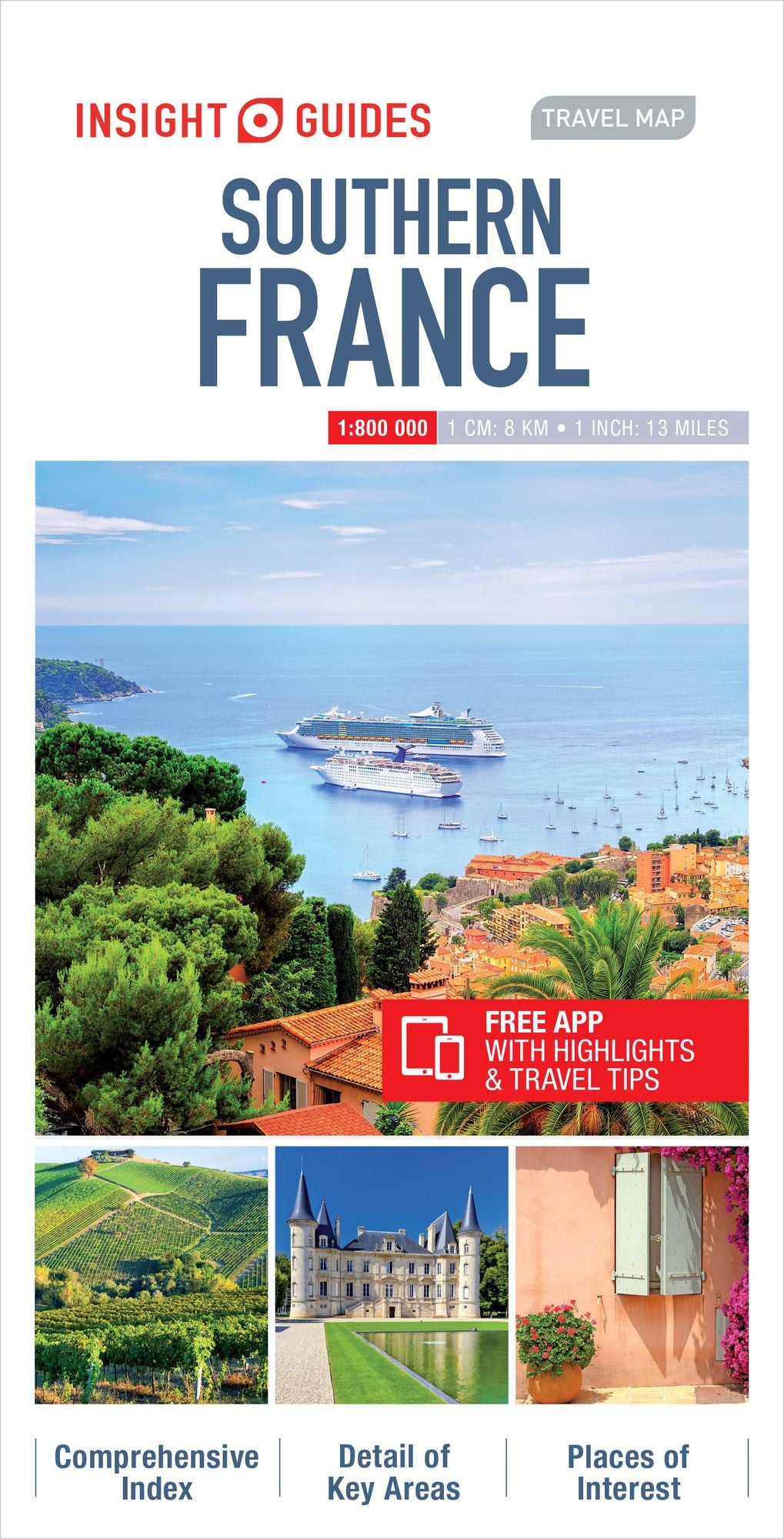 Insight Guides Travel Map Southern France