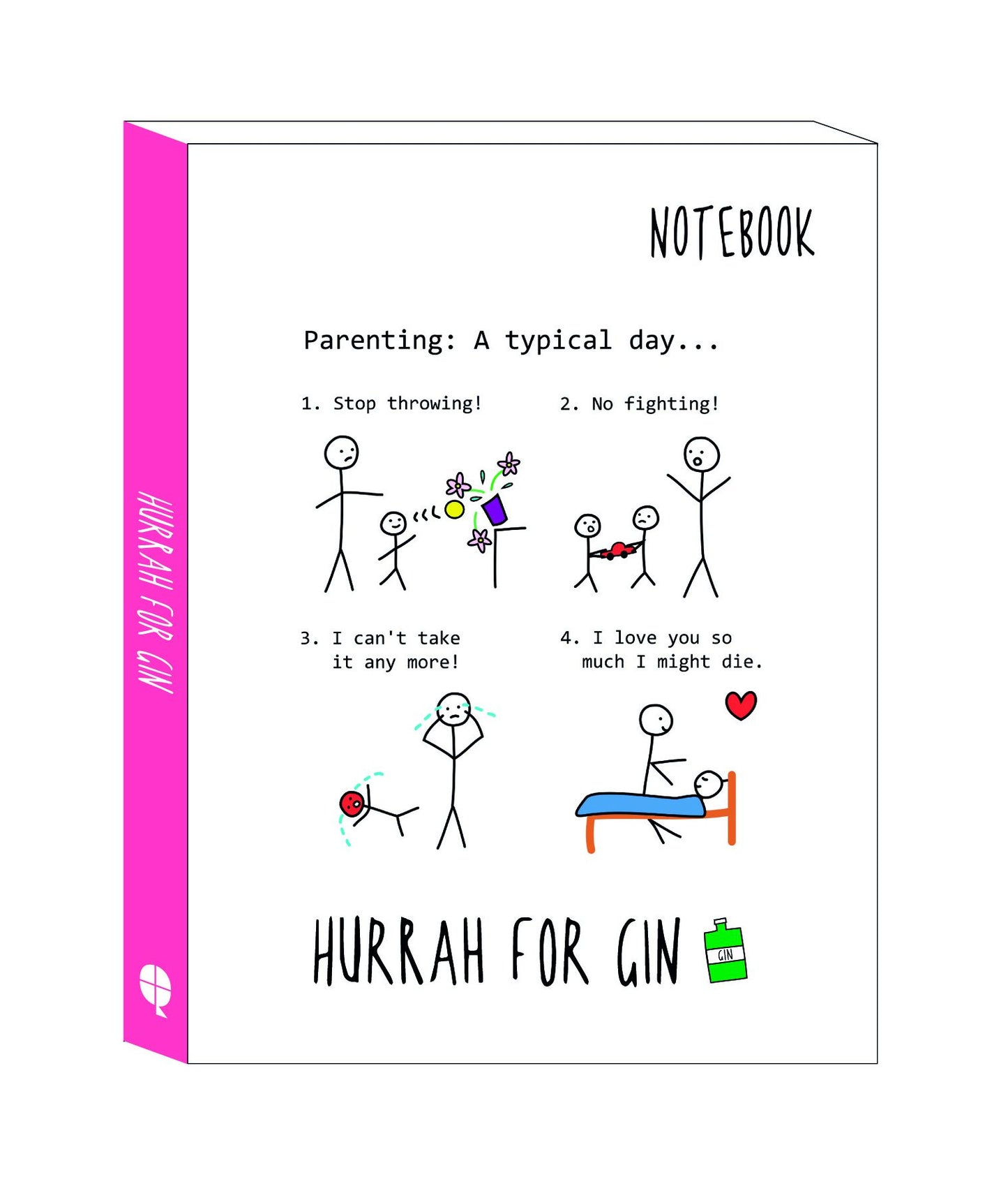 Hurrah for Gin Small Notebook