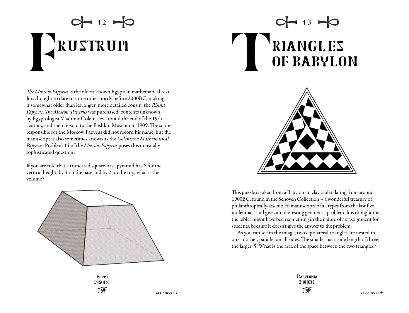 Classic Puzzles: From Ancient Egypt to the Modern Era