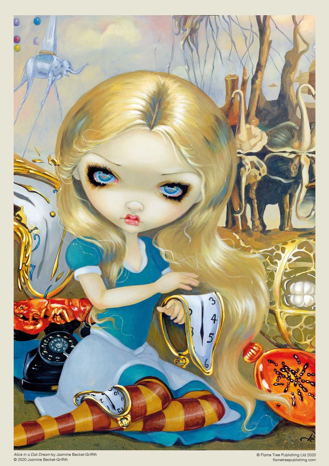 Adult Jigsaw Puzzle Jasmine Becket-Griffith: Alice in a Dali Dream: 1000-piece Jigsaw Puzzles