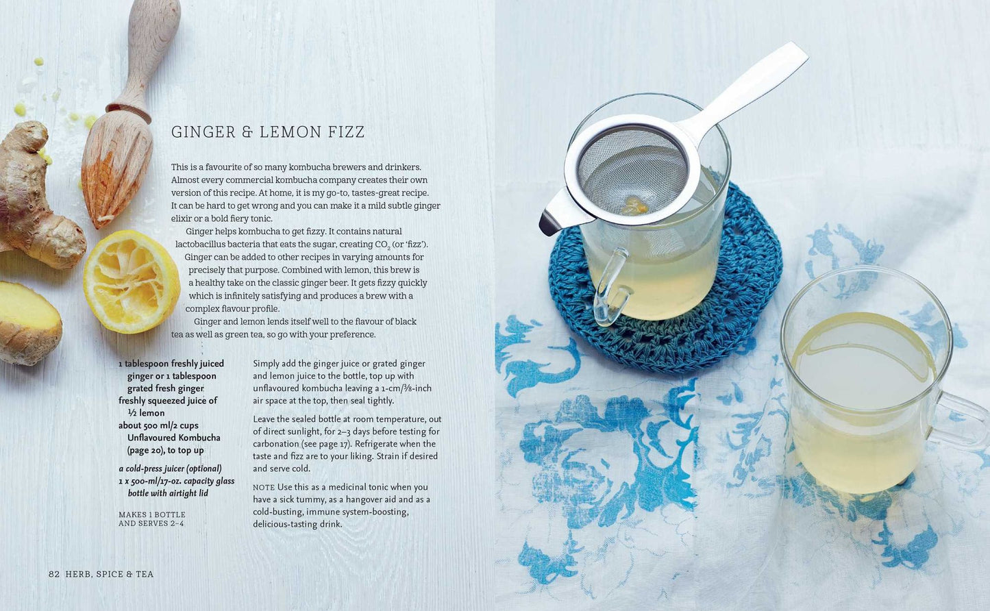 Kombucha: Healthy Recipes for Naturally Fermented Tea Drinks