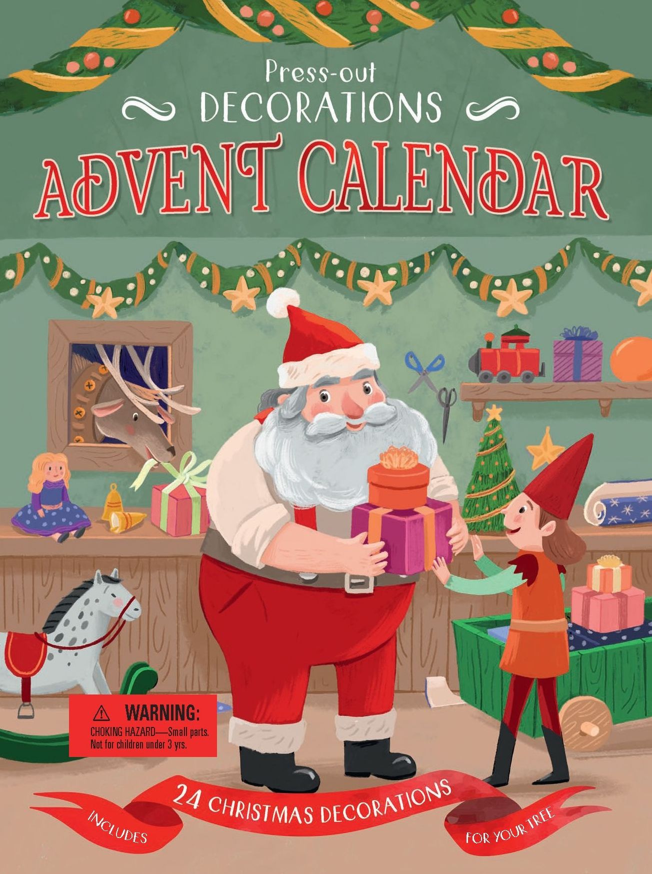 Press-Out Decorations: Advent Calendar: Includes 24 Christmas Decorations for Your Tree