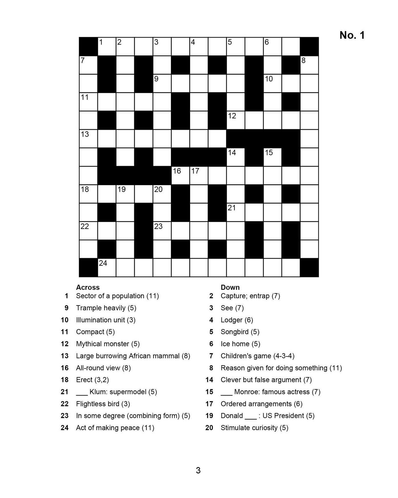 250 Crossword Puzzles