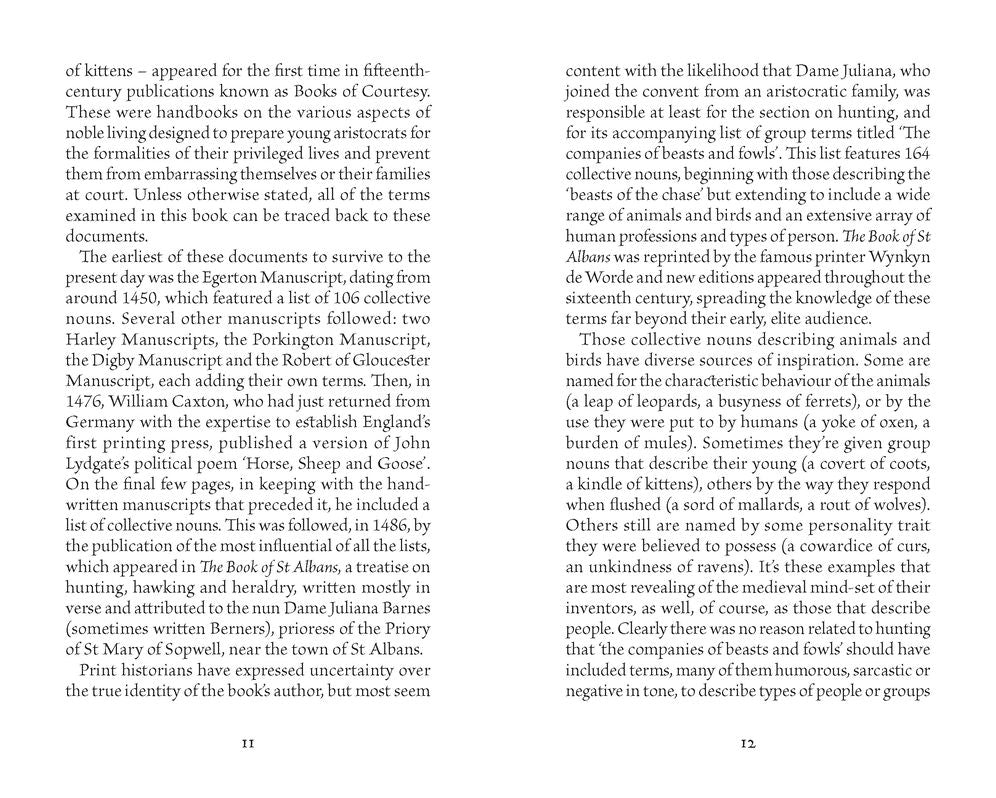 A Parliament of Owls: A Book of Collective Nouns