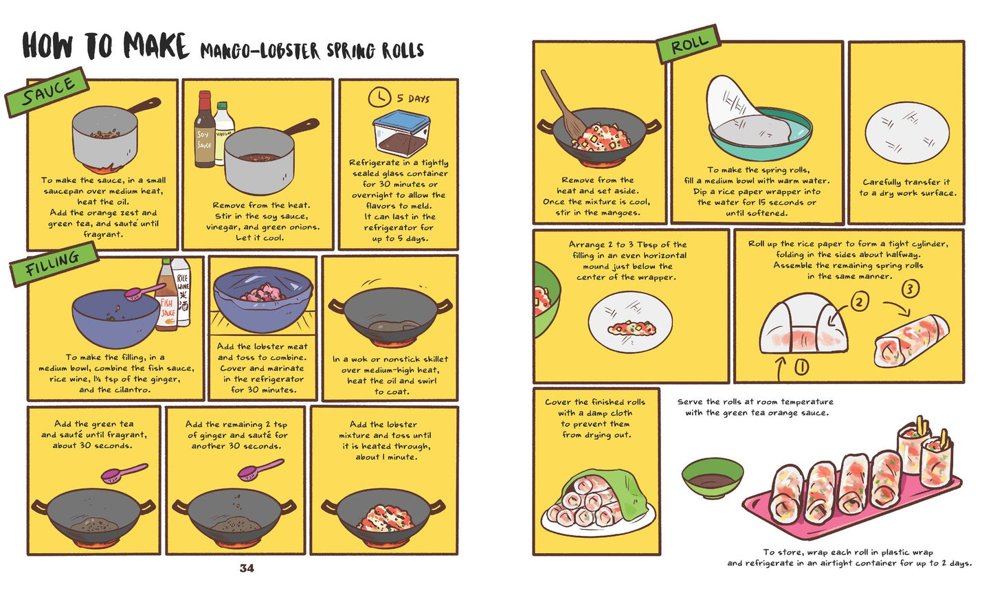 Buddha Jumps Over the Wall, and Other Curiously Named Classic Chinese Dishes: A Graphic Cookbook-26 Recipes & Stories