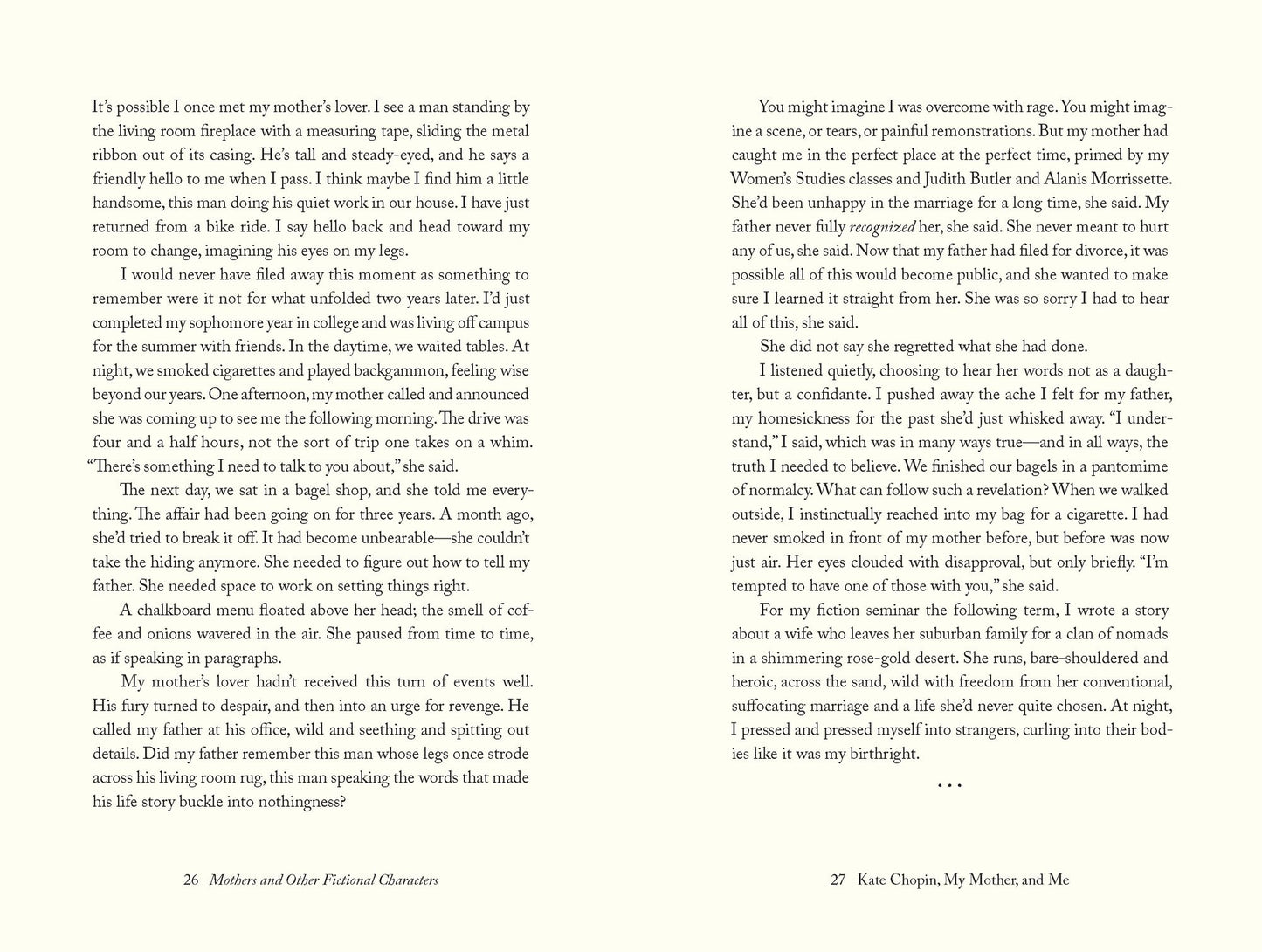 Mothers and Other Fictional Characters: A Memoir in Essays