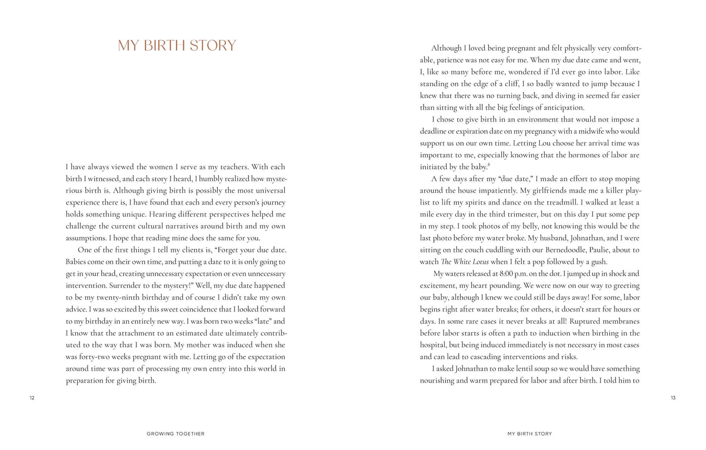 Growing Together: Doula Wisdom & Holistic Practices for Pregnancy, Birth & Early Motherhood