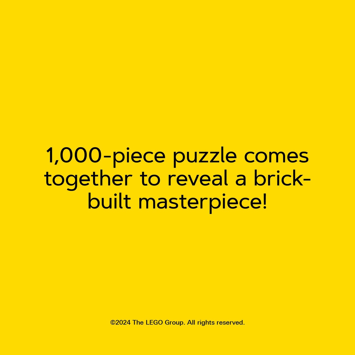 LEGO Masterpiece Puzzle: Mona Lisa 1000-Piece Puzzle