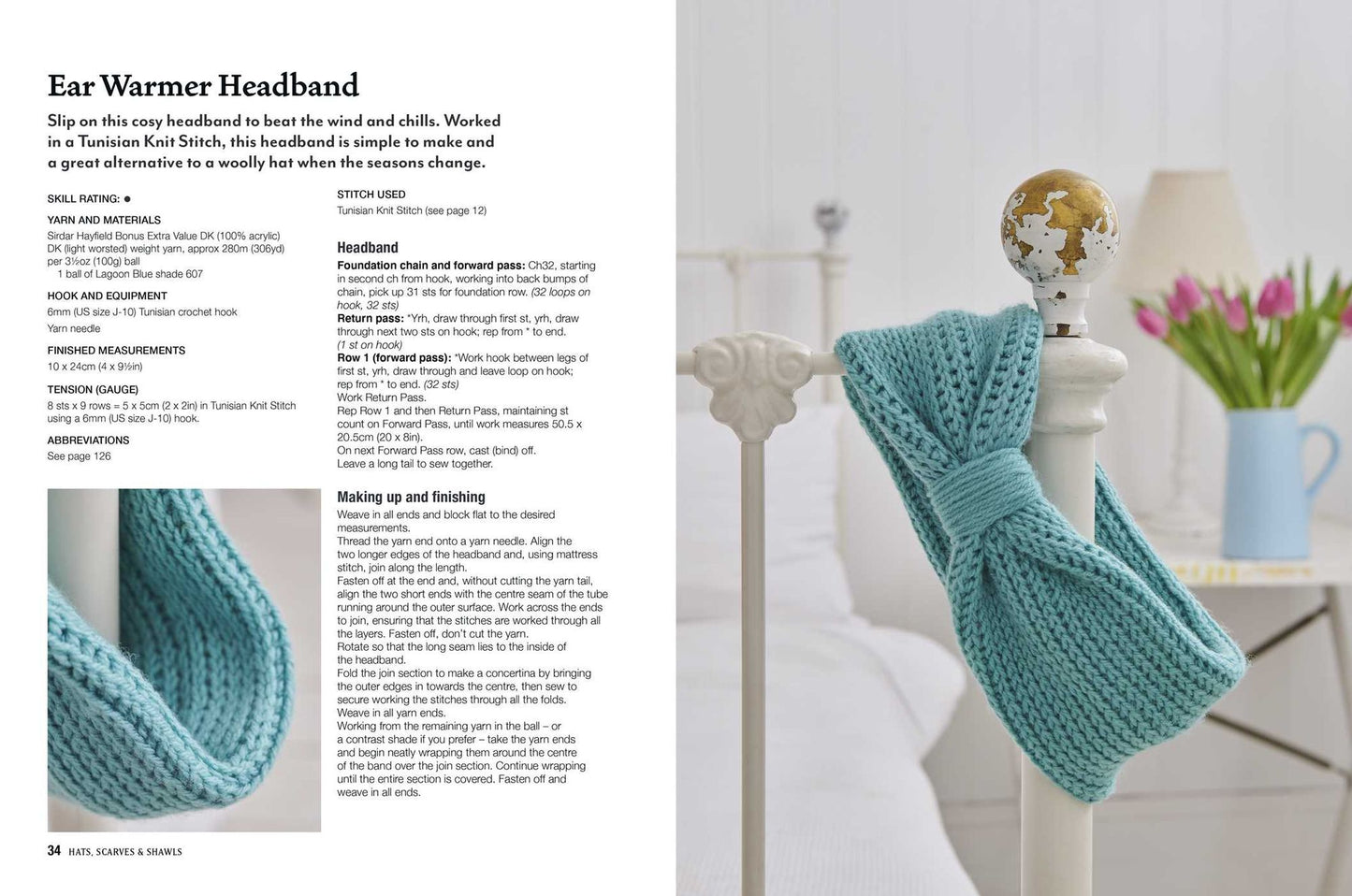Tunisian Crochet for Beginners: 30 projects to make: Patterns for beautifully textured accessories, decorations, blankets, and more