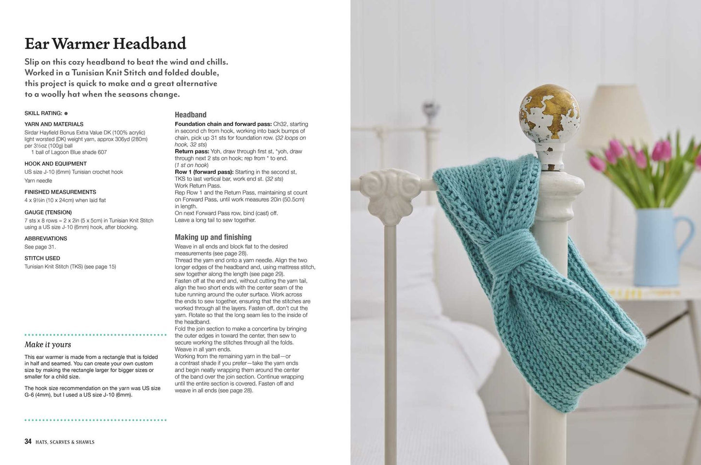 Tunisian Crochet for Beginners: 30 projects to make: Patterns for beautifully textured accessories, decorations, blankets, and more